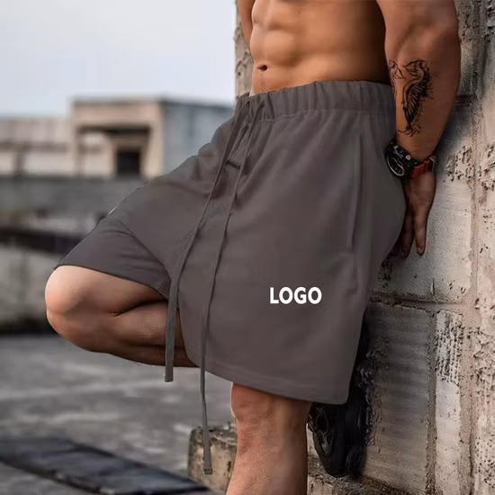 En gros personnalisé grande taille hommes Sport Gym Fitness entraînement décontracté 100% coton sueur Jogging blanc Shorts mode hommes Shorts