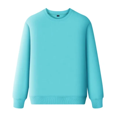 Tiffany Blue Green Pique Performance Hommes Sweat-shirt Ras Du Cou Personnalisé Brodé Uni Personnalisé Respirant Vêtements Sport Sweat À Capuche