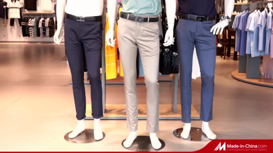 Commerce de gros Customerized Men's Non-Iron Wrinkle-Free Cotton Straight-Leg Pantalon habillé