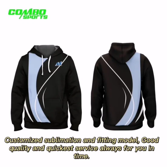 Combo Sublimated Sportswear Sweat à capuche personnalisé pour homme