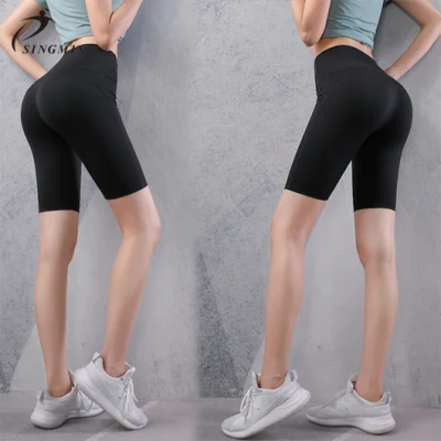 en stock Tiktok Leggings Fitness Conjunto Yoga Shorts Scrunch Hot Pants Plus Size Running Short